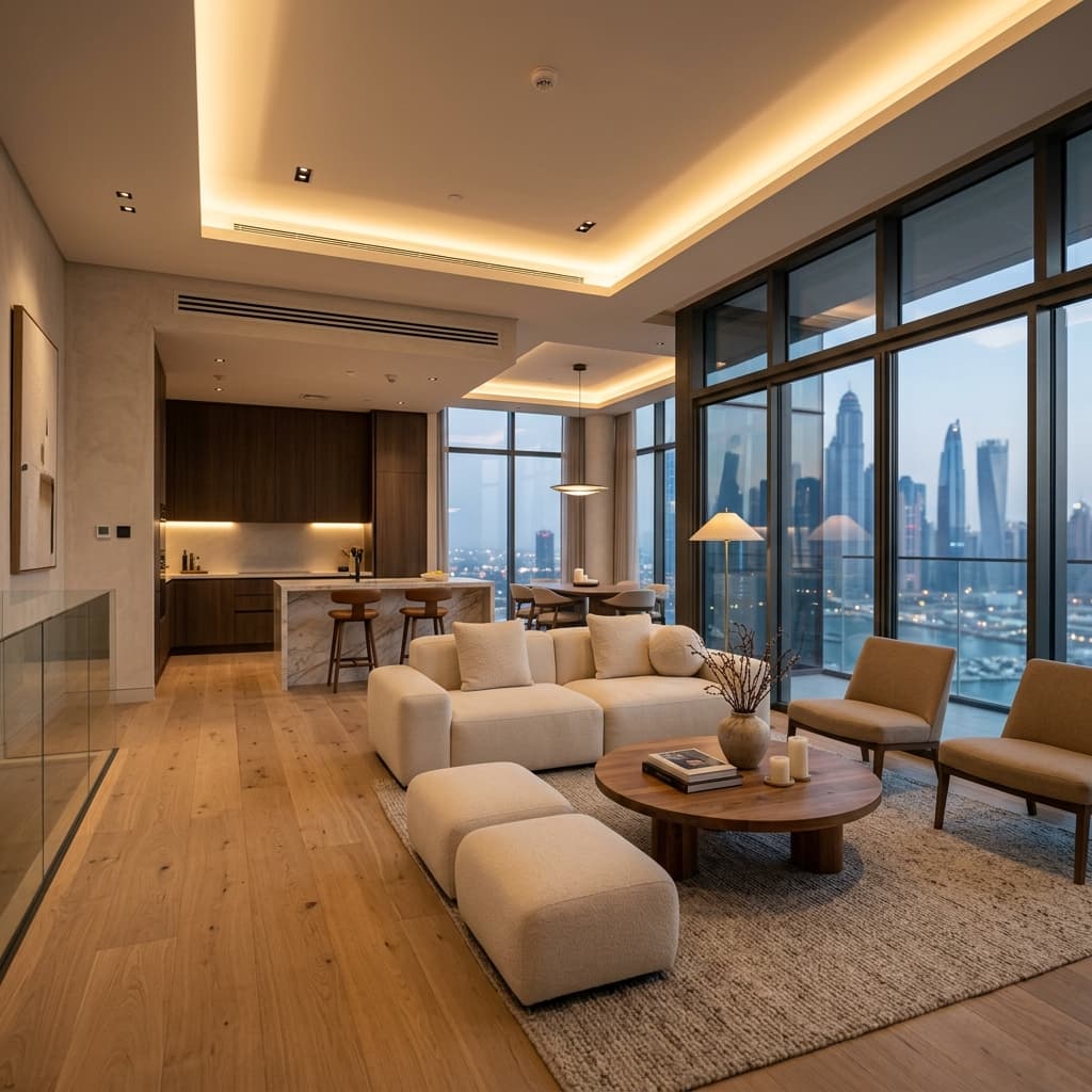 Modern interior renovation in Dubai